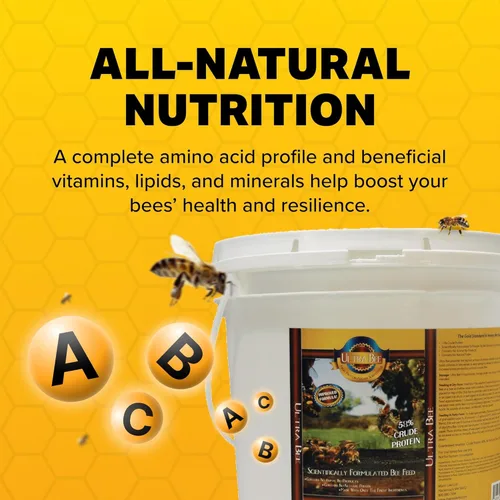 Vista 5 de Sustituición de Polen de Abeja Ultra de Mann Lake, Alimento Seco Alto en Proteínas para Colonias de Abejas Saludables para Apoyar el Crecimiento