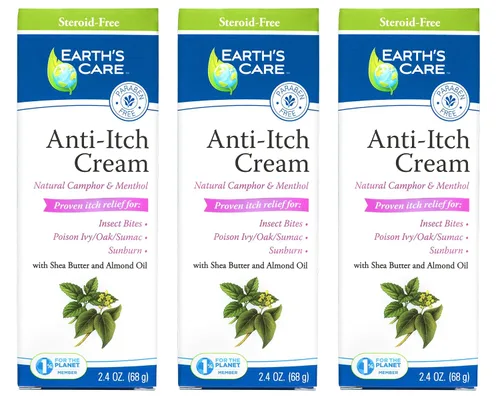 Vista 11 de Earth's Care Crema antipicazón, extra fuerte, alivia quemaduras solares, erupciones e irritaciones menores de la piel, 2.4 onzas