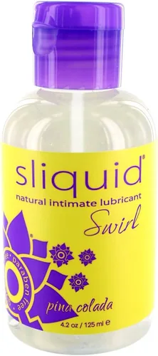 Vista 5 de Lubricantes Sliquid Swirl Glide íntimo natural, Sabor a mora y higo, 4.2 onzas