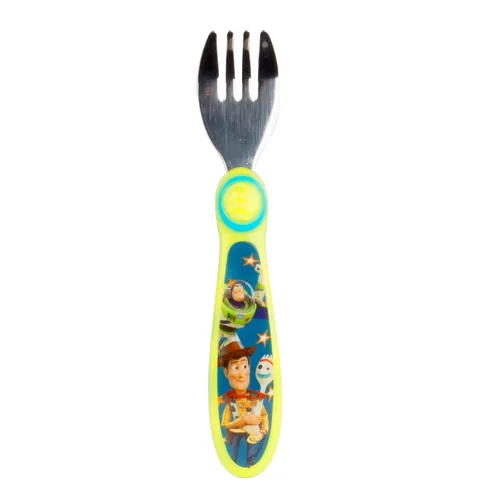 Vista 2 de The First Years Disney/Pixar Toy Story Tenedor y cuchara, color verde