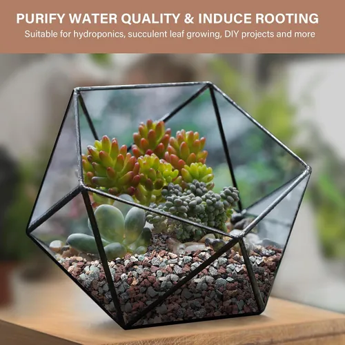 Vista 5 de NUPICK Mezcla de rocas de lava hortícola de 3 libras para plantas, grava de Mixto