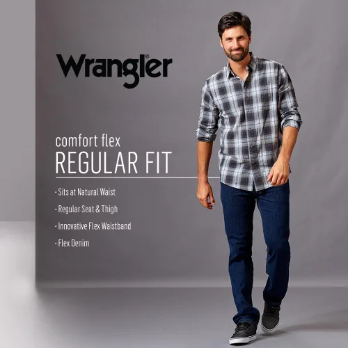 Vista 6 de Wrangler Authentics Jeans Comfort Flex de ajuste regular para hombre