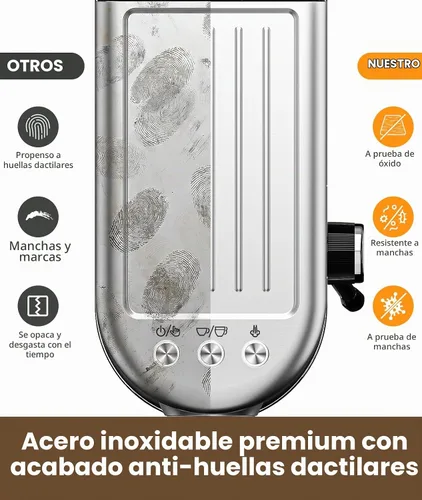 Vista 9 de atatix Máquina de café expreso con espumador de leche, cafetera de espresso a presión de 20 bar