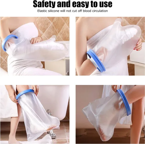 Vista 7 de Dult completo pierna C st protector W terproof ampliar cubierta para ducha B th heridas C re suministros