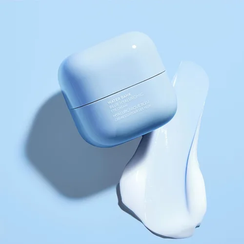 Vista 2 de LANEIGE Water Bank Blue Hyaluronic Eye Cream: Tratamiento hidratante para los ojos con niacinamida y cafeína para iluminar, nutrir y reducir