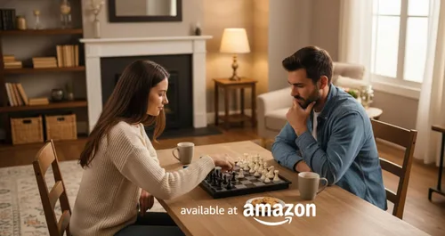 Vista 2 de Aquamarine Games - Ajedrez, Damas y Backgammon Magnético (CP024)