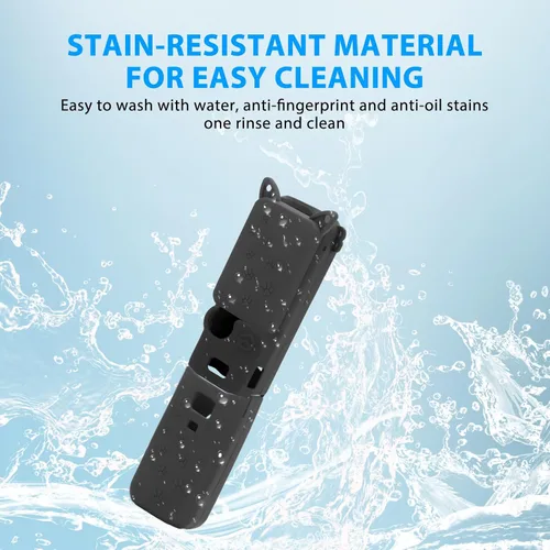 Vista 8 de Funda de silicona Pocket 3, protector de lente resistente a los arañazos, compatible con DJI OSMO Pocket 3 Creator Combo Accesorios (azul claro)