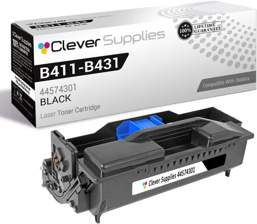 Vista 37 de CS - Cartucho de tóner compatible con Okidata B411D 44574701, color negro