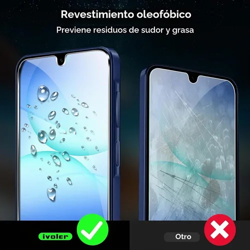 Vista 6 de ivoler - Protector de pantalla para Samsung Galaxy A17 5G/Galaxy A16 5G, película de vidrio templado, marco de alineación, fácil instalación