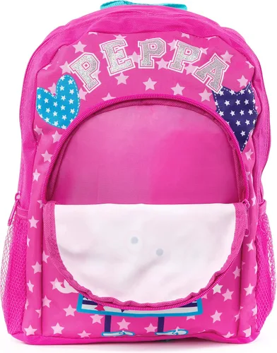 Vista 4 de Peppa Pig Mochila Mochilas para niñas Mochila escolar para niños Rosa/Rebel Fun.