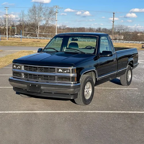 Vista 2 de SPEC-D TUNING Faros delanteros negros + luces de parachoques + luces de esquina Compatibles con 1994-1998 Chevy C/K 1500 2500 3500 Tahoe Suburban