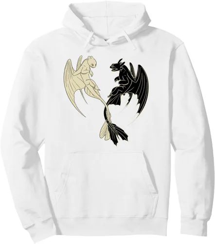 Vista 6 de Cómo entrenar a tu dragón 3 Hidden World Lightfury Toothless Sudadera con capucha