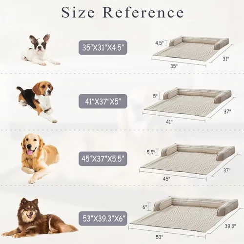 Vista 4 de WINDRACING Sofá cama de lujo para perro, funda lavable y calmante para perros, protector de sofá cama impermeable, tapete para cama de mascotas