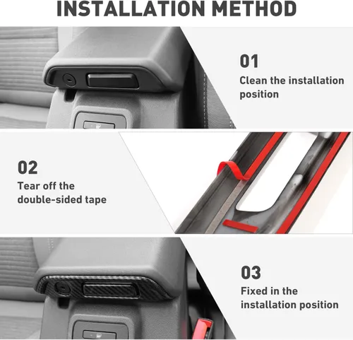 Vista 5 de Caja de almacenamiento para reposabrazos central para Ford Bronco, cubierta del panel del interruptor, decoración interior, compatible con Ford