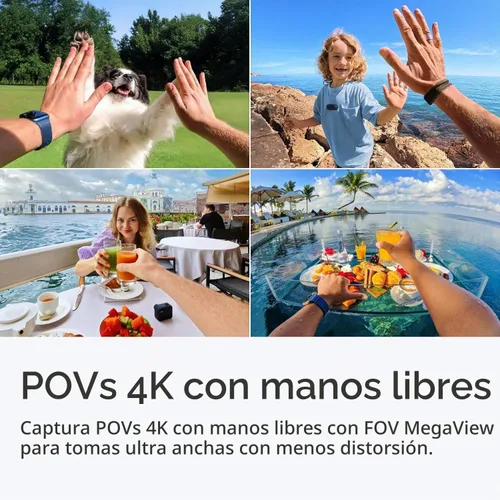Vista 3 de Cámara de acción Insta360 GO 3S 4K Edición Estándar - Negro Medianoche, 128GB