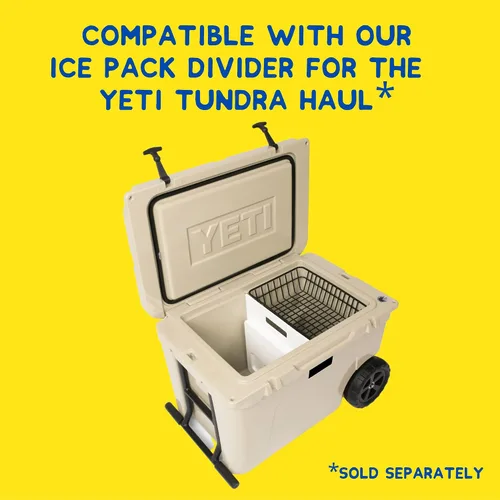 Vista 2 de Above Sea Level Cesta enfriadora para YETI Tundra Haul, YETI Roadie 48 y YETI Roadie 60 – Estante enfriador de alambre para enfriadores de ruedas