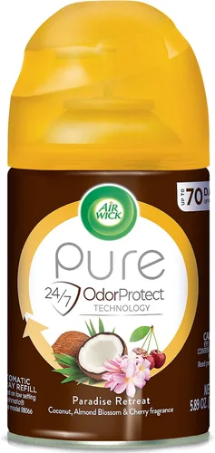 Vista 10 de Air Wick - repuestos en espray para ambientador automático, olor a agua fresca, 1 unidad, aceites esenciales, neutraliza malos olores