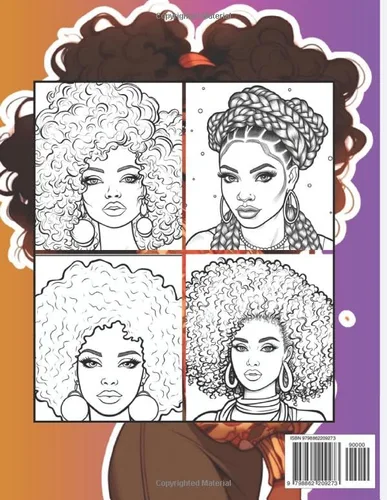 Vista 2 de Self Time Adult Coloring Book for Black Women