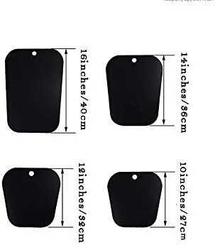 Vista 8 de 2 pares (4 hojas) para moldear botas, soporte para botas altas, soporte grueso en forma de árbol de zapatos para mujeres y hombres, color negro, 16
