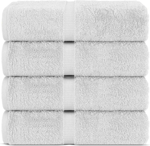 Vista 44 de Chakir Turkish Linens Toallas turcas de alta calidad 100% algodón para baño, toallas de baño grandes de 30 x 60 pulgadas (4 piezas, aguamarina)