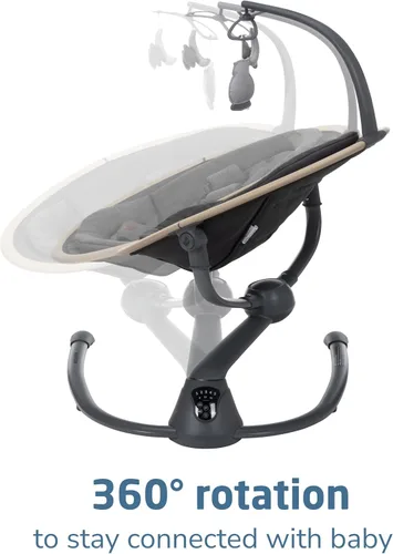 Vista 4 de Maxi-Cosi Cassia Columpio Inteligente para Bebés para Infantes, Columpio Portátil Plegable con Música, Rotación de 360°, 5 Velocidades, 12 Melodías