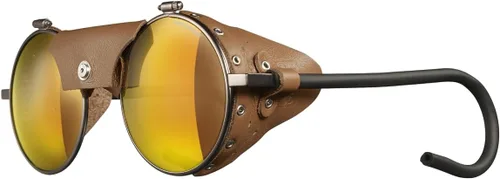 Vista 8 de Julbo Gafas de sol Vermont Glacier para hombres y mujeres con protectores laterales de cuero para senderismo, esquí, senderismo - 100% protección UV