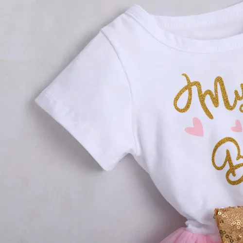 Vista 5 de Traje de bebé para niñas del primer segundo cumpleaños vestido de mariquita de ratón diadema con lunares y falda tutú con una sesión de fotos