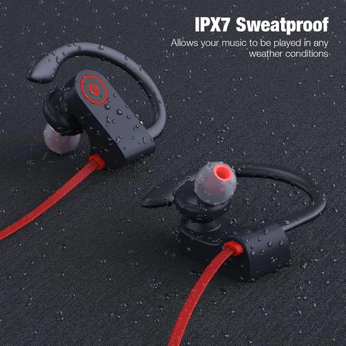 Vista 5 de Boean - Auriculares Bluetooth inalámbricos, auriculares Bluetooth 5.3 para correr, auriculares impermeables IPX7 con 16 horas de reproducción