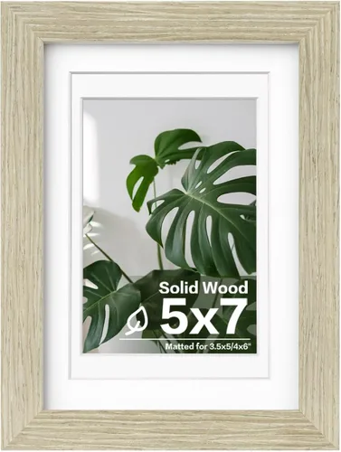 Vista 58 de Egofine - Portarretratos de 4 x 6 pulgadas, de madera maciza con plexiglás, para fotos de 3.5 x 5 con paspartú o de 4 x 6 sin paspartú, para colocar