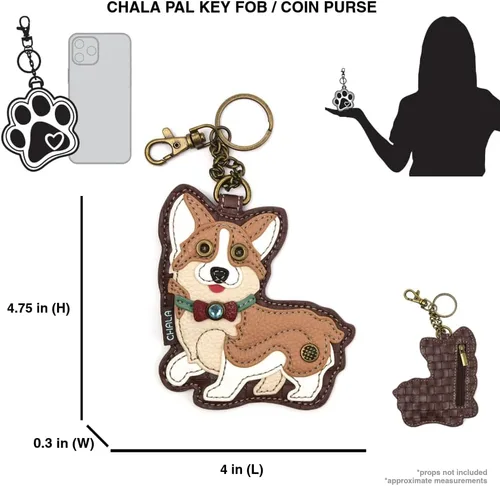 Vista 68 de CHALA Dog Collection - Llavero decorativo para mujer