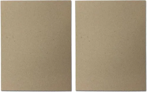Vista 3 de 50 aglomerados de papel kraft grueso (30 unidades) - 8 1/2" x 11" - Perfecto para álbumes de recortes, manualidades y respaldo de productos