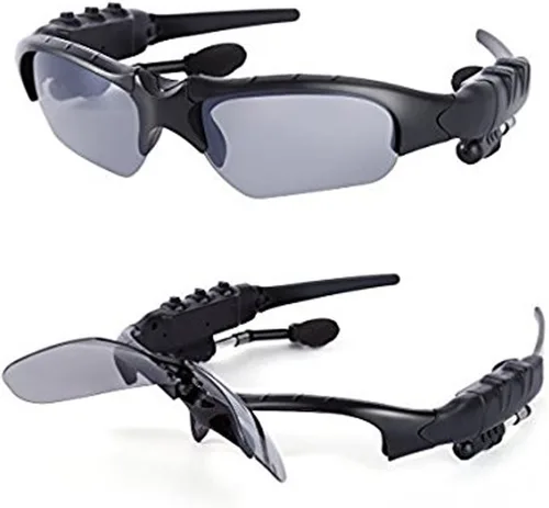 Vista 5 de LEADEN Lentes polarizadas Bluetooth MP3 inalámbricas con lentes de sol musicales V4.1 Auriculares estéreo manos libres para iPhone, Samsung