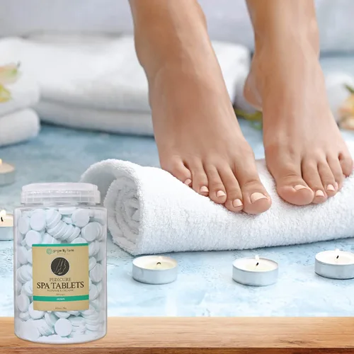 Vista 5 de Ginger Lily Farms Botanicals - Tabletas de spa de pedicura, naturales y orgánicas, repone la humedad, suaviza y acondiciona la piel, aroma oceánico