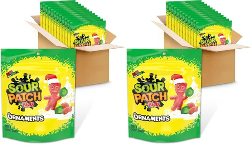 Vista 14 de SOUR PATCH KIDS Adorno de dulces navideños, bolsas de 12-10 onzas