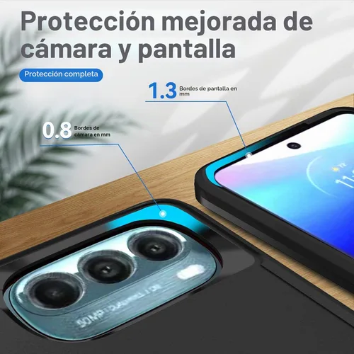 Vista 4 de Funda para Moto G Stylus 5G 2022, con Protector de Pantalla, [Probada contra Caídas de Grado Militar] Funda Protectora de Servicio Pesado Resistente