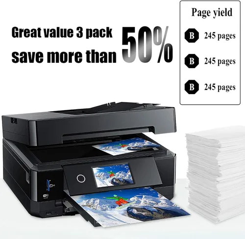 Vista 3 de NoahArk 3 paquetes de cartuchos de tinta remanufacturados T069 de repuesto para Epson 69 para Stylus C120 CX5000 CX6000 CX8400 CX9400 NX215 NX305