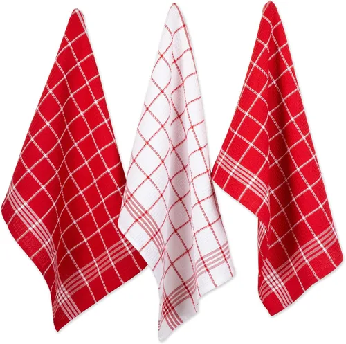 Vista 13 de J&M Home Fashions - Toalla de cocina de algodón con bucles de punto gofre