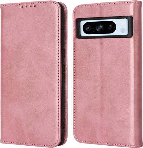 Vista 13 de Havaya Funda tipo cartera para Google Pixel 6 Pro con tarjetero para Pixel 6 Pro 5G, funda abatible con ranuras para tarjetas de crédito, piel