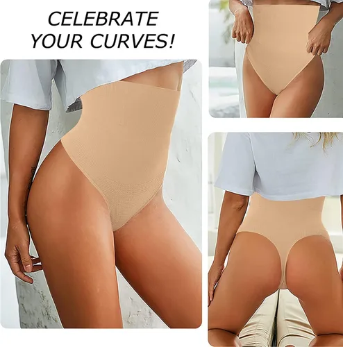Vista 7 de ShaperQueen 102 Moldeador de cintura tipo tanga (entrepierna clásica y abierta) para mujer, entrenador de cintura, faja, control de abdomen