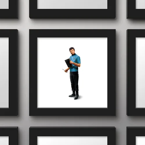 Vista 2 de Trends International Gallery Pops Star Trek - Póster de pared de Dr. Leonard H. McCoy Bones Bones, 12.00 x 12.00 pulgadas, versión de marco negro
