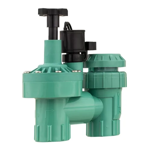 Vista 2 de Orbit 57604 - Paquete de 3 válvulas antisifón automáticas de 1 pulgada FPT serie 100 con control de flujo y reductor de 3/4 pulgadas