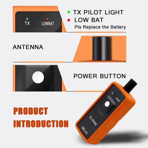 Vista 3 de Herramienta de aprendizaje TPMS para sensor de neumáticos GM, EL-50448 herramienta de activación y restablecimiento del sensor automático de presión