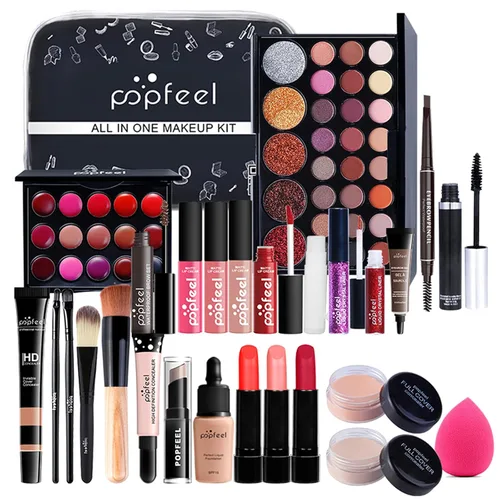 Vista 2 de FantasyDay Juego de maquillaje todo en uno para regalo navideño, kit completo de maquillaje para mujeres, paquete esencial de iniciación, incluye
