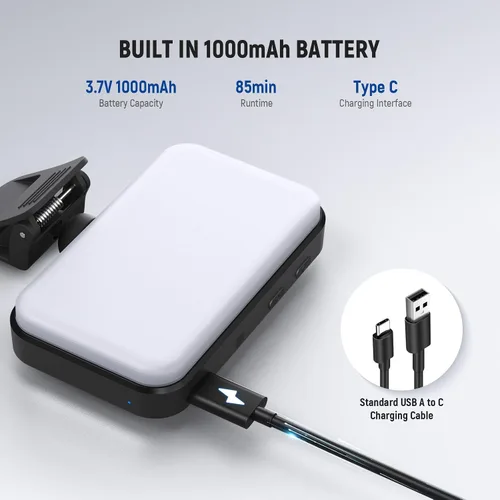 Vista 7 de NEEWER Versión de Nivel de Entrada Luz LED para Selfie, Clip de Plástico para Relleno de Luz en Teléfono para iPhone, 66 LEDs CRI92 Portátil