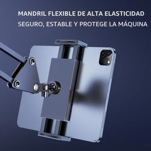 Vista 2 de Soporte de piso para tableta, soporte de teléfono de cama elevada, soporte