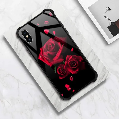Vista 101 de Funda compatible con iPhone 8, a prueba de golpes, antiarañazos, bandera de ciervos de cola blanca de grano de madera estadounidense