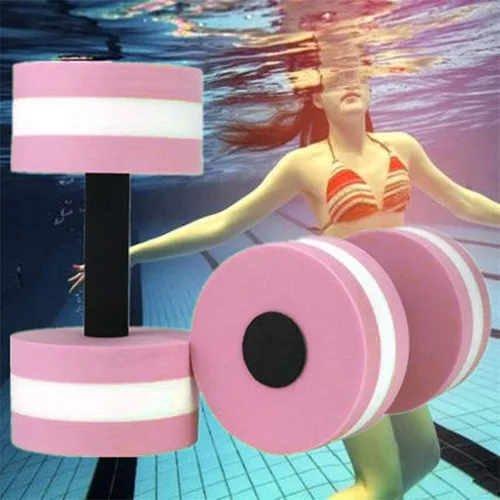 Vista 2 de Mancuernas de ejercicio acuático, 2 mancuernas de espuma para ejercicio acuático, juego de mancuernas de espuma de agua resistente a la piscina