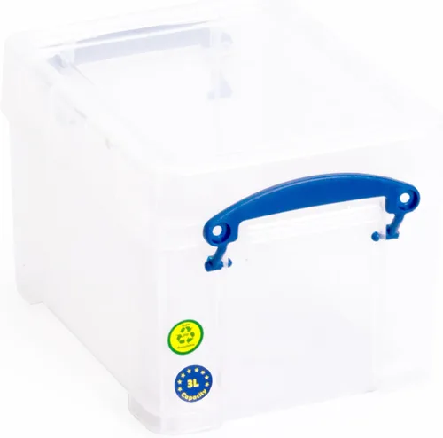 Vista 5 de Really Useful - Caja de almacenamiento (0,9 litros, transparente, 0,9 C)