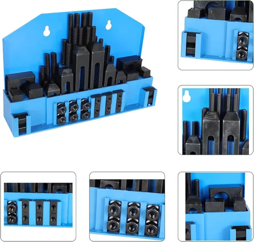 Vista 3 de Kit de sujeción de accesorio de máquina herramienta 58PCS apto para fresadora
