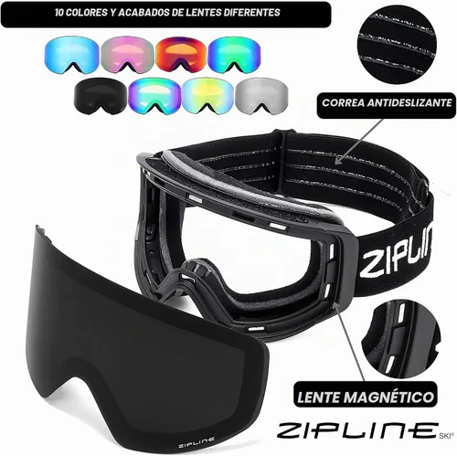 Vista 3 de Gafas de esquí Zipline Podium XT - Lentes magnéticas sin niebla